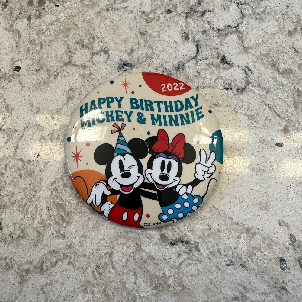 2022 Disney Happy Birthday Button